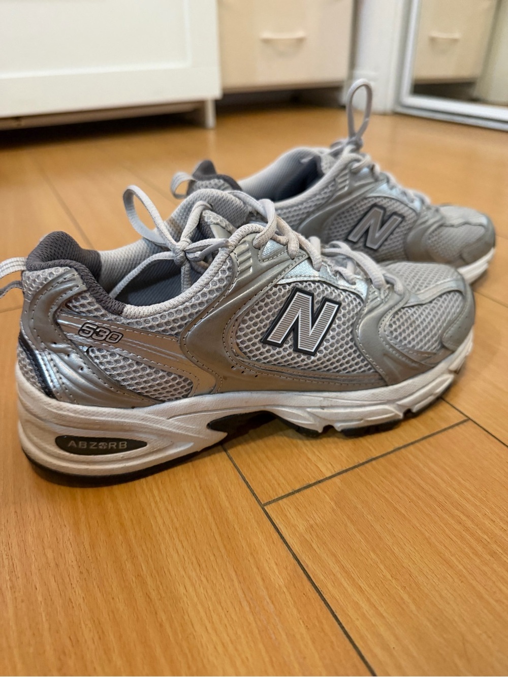 New Balance Kids Silver/Gray 530 Athletic Sneakers